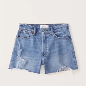 Abercrombie & Fitch Curve Love High Rise 4 Inch Mom Short